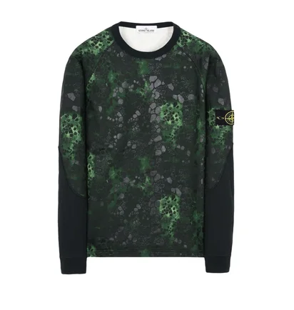 Stone Island Alligator Camo Sweat Shirt (Grün)
