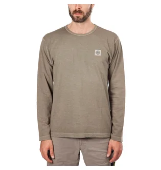 Stone Island Long Sleeve 'Fissato' Dye Treatment (Braun)