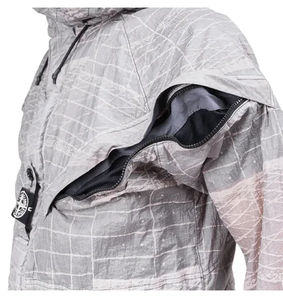 Stone Island Reflective Grid On Lamy-TC Jacket (Grau)