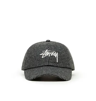 Stüssy Wool Check Big Stock Low Pro Cap (Dunkelgrau)
