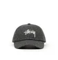 Stüssy Wool Check Big Stock Low Pro Cap (Dunkelgrau)