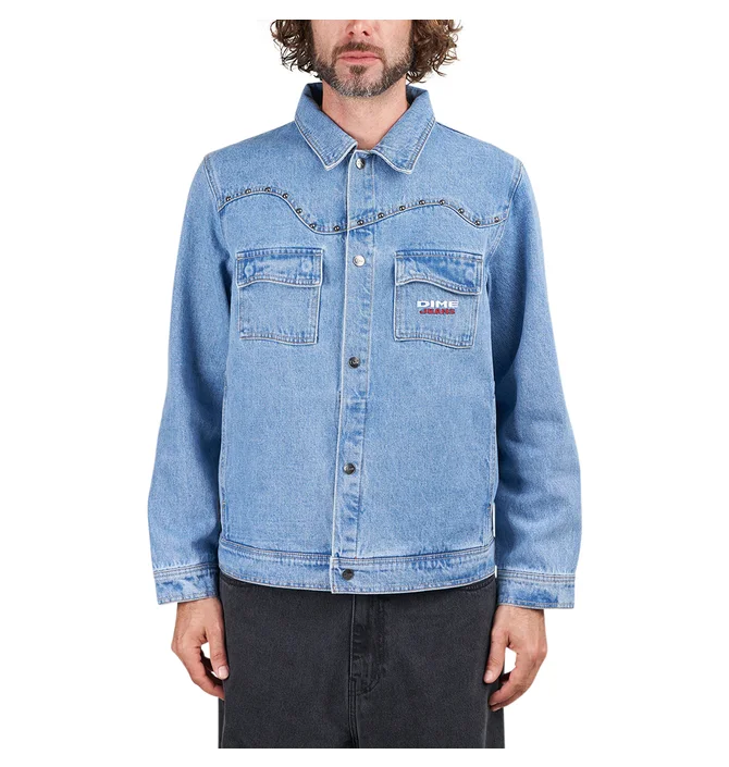 Dime Denim Western Jacket (Blau) DIME23D1F3BLU - Allike Store