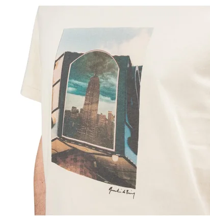 Chrystie NYC Quentin De Briey Photo T-Shirt (Creme)
