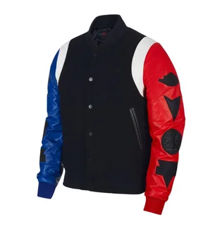 Air Jordan DNA Varsity Jacket (Schwarz / Rot / Blau)
