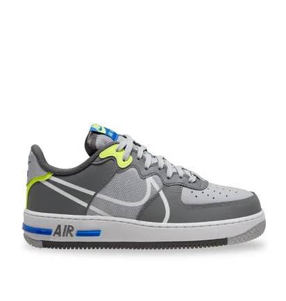 Nike Air Force 1 React (Grau / Blau)