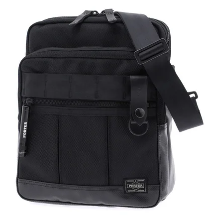 Porter by Yoshida Heat Shoulder Bag (Schwarz)