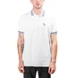 Aimé Leon Dore Monogram Stripe Collar Polo (Weiß)