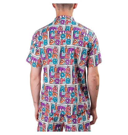 Aimé Leon Dore Crayon Print Leisure Shirt (Multi)