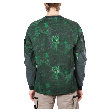 Stone Island Alligator Camo Sweat Shirt (Grün)