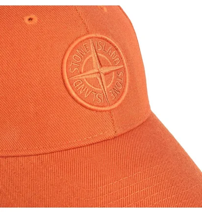 Stone Island Logo Cap (Orange)