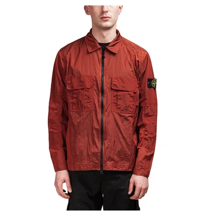 Stone Island Nylon Metal Ripstop Overshirt (Rot)