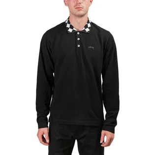 Stüssy Louie L/S Polo (Schwarz)