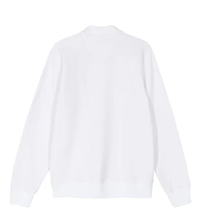 Stüssy Polo Fleece Sweatshirt (Weiß)