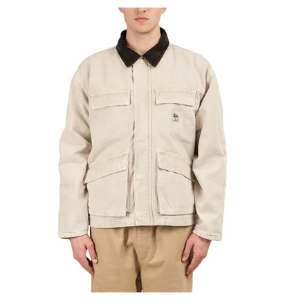 Stüssy Washed Canvas Shop Jacket (Beige)