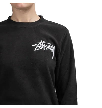 Stüssy WMNS Terra Polar Fleece Longsleeve (Schwarz)