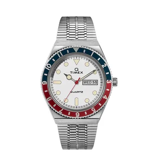 Timex Archive Q Diver Reissue 38mm (Silber / Weiß / Rot / Blau)