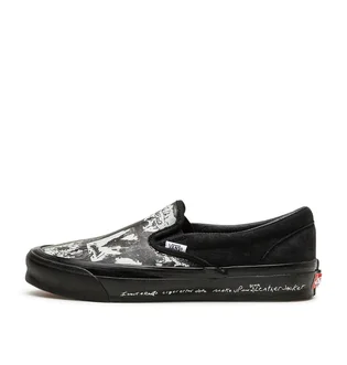 Vans Vault x Jim Goldberg UA OG Classic Slip-On LX (Schwarz)
