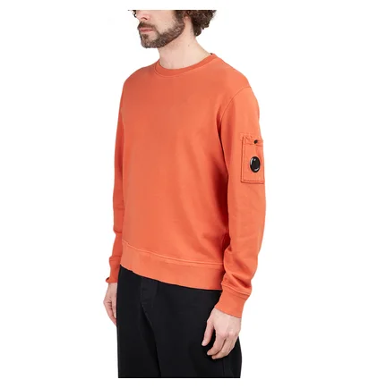C.P. Company Cotton Fleece Resist Dyed Sweatshirt (Orange)