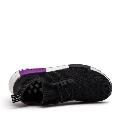adidas NMD_R1 Primeknit (Schwarz / Lila)