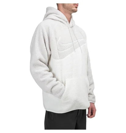 Nike NSW Sherpa Swoosh Hoodie (Weiß)