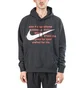 Nike Swoosh French-Terry Hoodie (Schwarz)