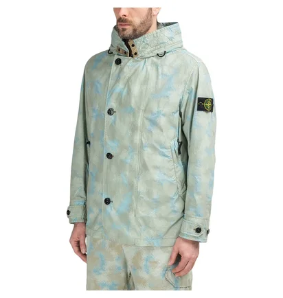 Stone Island Camo Dévoré Watro-TC Jacket (Beige / Grau)