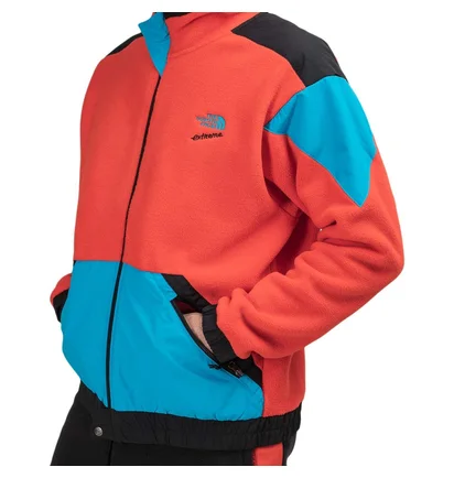 The North Face 90 Extreme Fleece Jacket (Rot / Blau)