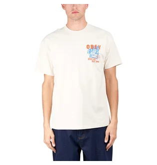 Obey Printing Press Make Art Classic T-Shirt (Beige)