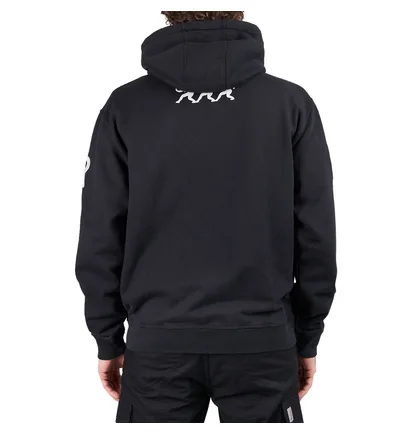by Parra Zipped Pigeon Zip Hooded Sweatshirt (Schwarz)