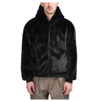 FR2 Fake Rabbit Fur Jacket (Schwarz)