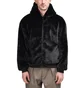 FR2 Fake Rabbit Fur Jacket (Schwarz)