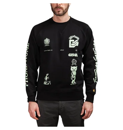 Gasius x Charhartt The Extra Gasius Crewneck (Schwarz)