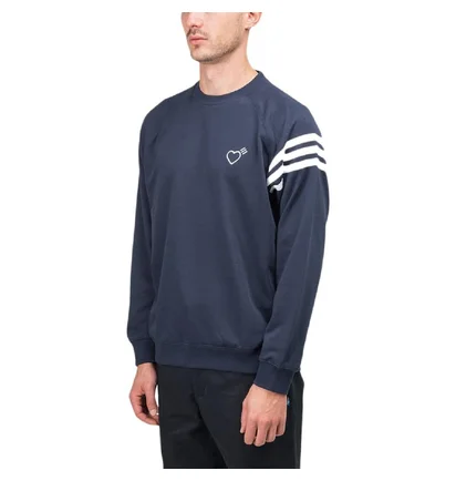 adidas X Human Made Sweatshirt (Navy / Weiß)