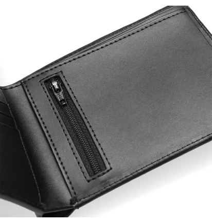 Carhartt WIP Leather Rock-It Wallet (Schwarz)