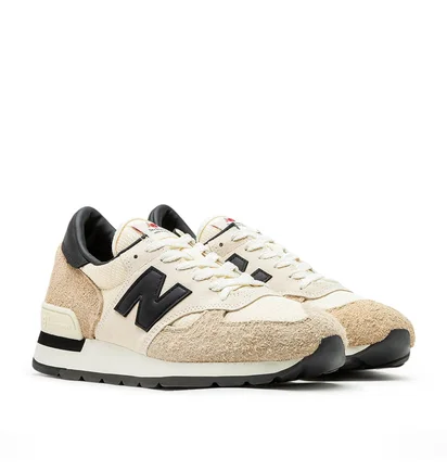 New Balance M990AD1 Made in USA (Beige / Schwarz)