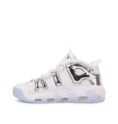 Nike WMNS Air More Uptempo (Weiß / Chrome)