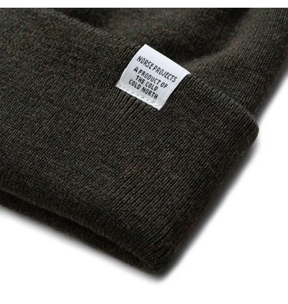 Norse Projects Top Beanie (Dunkelgrün)