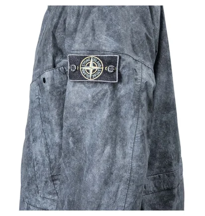 Stone Island Membrana 3L Dust Color Finish Jacket (Schwarz)