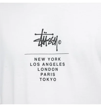 Stüssy City Stack Tee (Weiss)