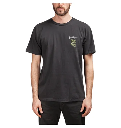 Stüssy Groove Beats Pig. Dyed Tee (Schwarz)