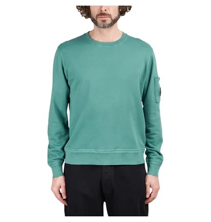 C.P. Company Cotton Fleece Resist Dyed Sweatshirt (Grün)