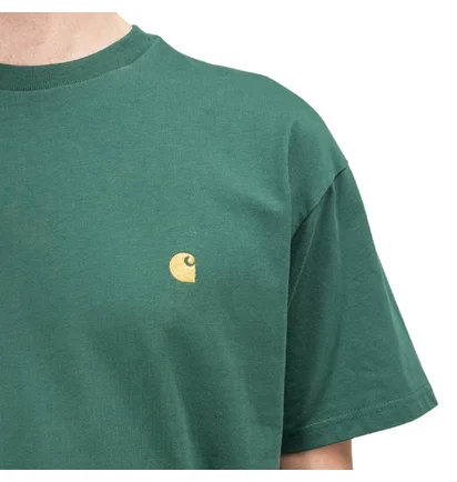 Carhartt WIP S/S Chase T-Shirt (Grün / Gold)