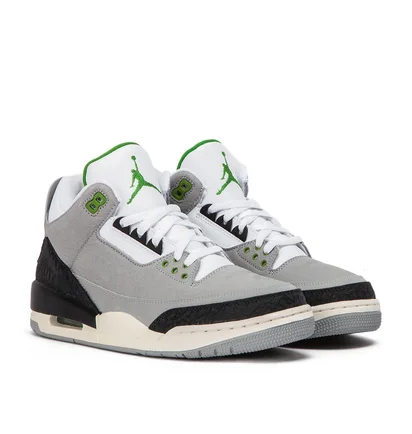 Air Jordan 3 Retro ''Chlorophyll'' (Grau)
