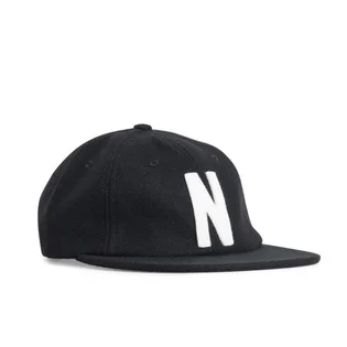 Norse Projects Wool Flat Cap (Schwarz)