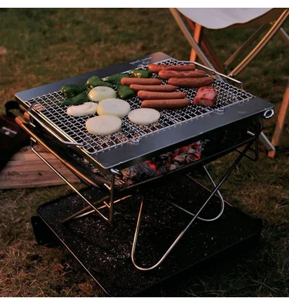 Snow Peak Pack & Carry Fireplace Kit (Silber)