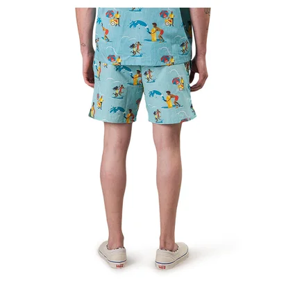 Aimé Leon Dore Block Party Swim Trunks (Blau)