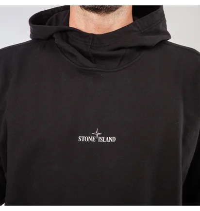 Stone Island Reflective Hoodie (Schwarz)