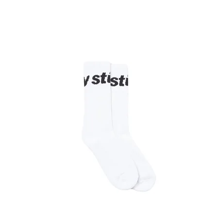 Stüssy Jaquard Logo Socks (Weiß)
