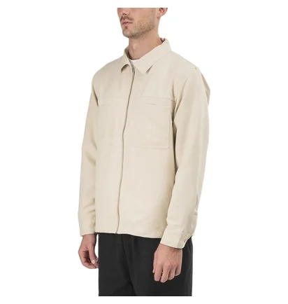Stüssy Micro Suede Work Shirt (Beige)