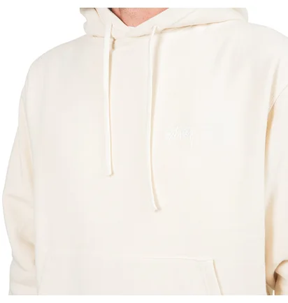 Stüssy Overdyed Stock Logo Hoodie (Cream)